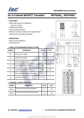 IRFP048N Datasheet PDF Inchange Semiconductor
