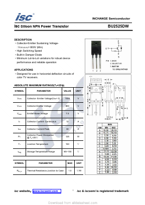 BU2525DW-3PML Datasheet PDF Inchange Semiconductor