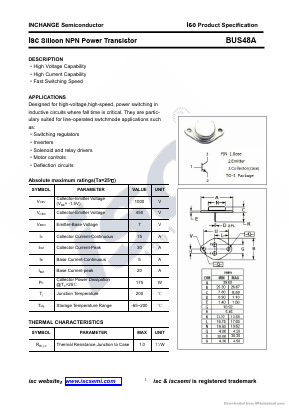 BUS48A Datasheet PDF Inchange Semiconductor