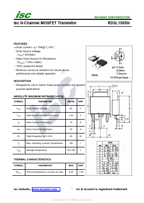 RD3L150SN Datasheet PDF Inchange Semiconductor