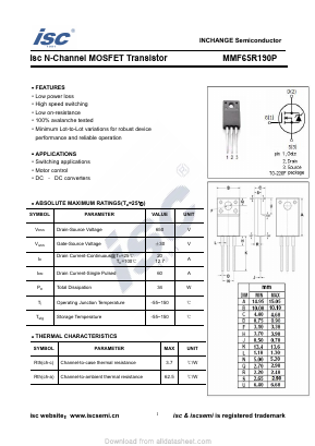 MMF65R190P Datasheet PDF Inchange Semiconductor