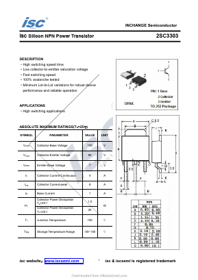 2SC3303-252 Datasheet PDF Inchange Semiconductor
