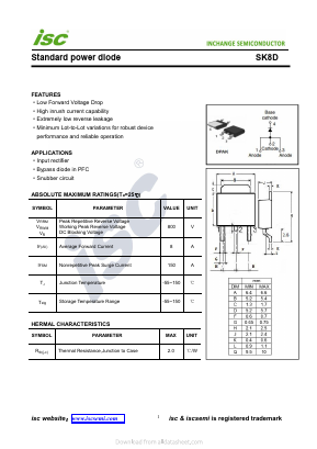 SK8D Datasheet PDF Inchange Semiconductor