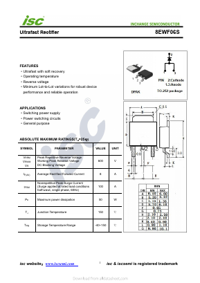 8EWF06S Datasheet PDF Inchange Semiconductor