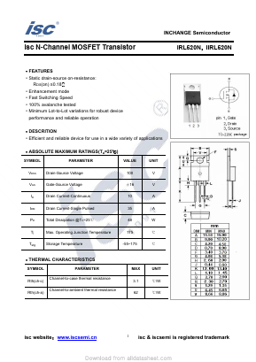 IRL520N Datasheet PDF Inchange Semiconductor