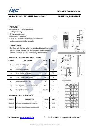 IRF9530N Datasheet PDF Inchange Semiconductor