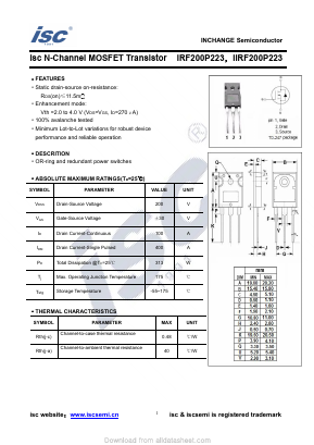 IIRF200P223 Datasheet PDF Inchange Semiconductor