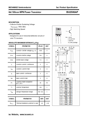 BU2506AF Datasheet PDF Inchange Semiconductor