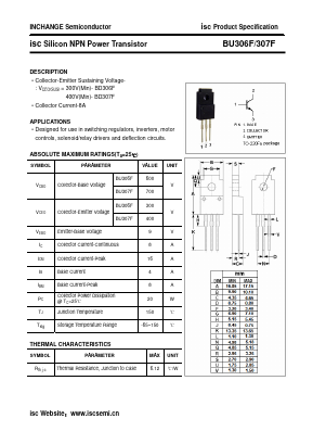 BU307F Datasheet PDF Inchange Semiconductor
