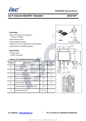 ISCD1877 Datasheet PDF Inchange Semiconductor