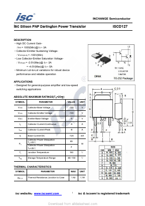 ISCD127 Datasheet PDF Inchange Semiconductor