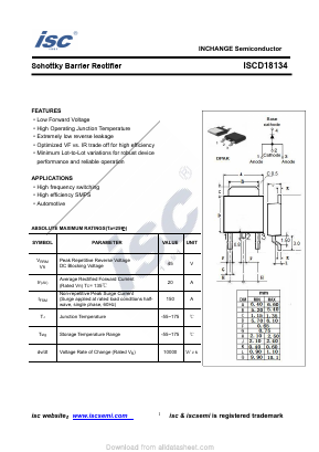 ISCD18134 Datasheet PDF Inchange Semiconductor