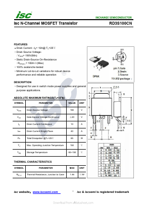 RD3S100CN Datasheet PDF Inchange Semiconductor