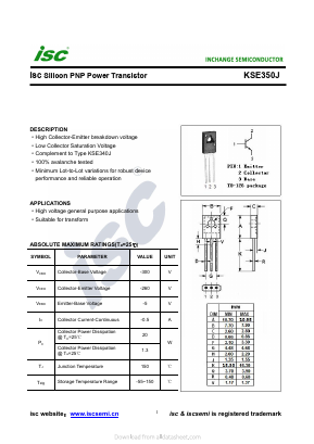 KSE350J Datasheet PDF Inchange Semiconductor