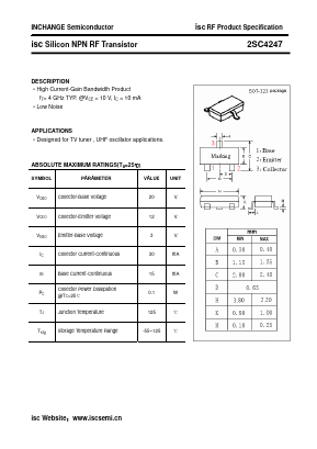 2SC4247 Datasheet PDF Inchange Semiconductor