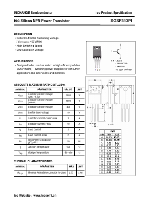 SGSF313PI Datasheet PDF Inchange Semiconductor