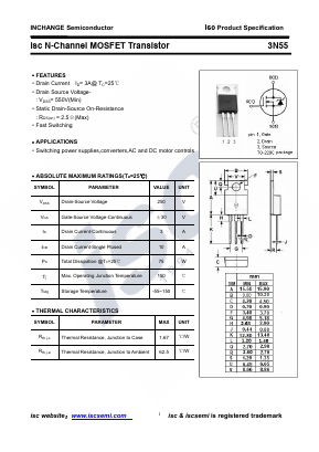 3N55-220 Datasheet PDF Inchange Semiconductor