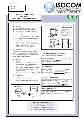 CNX72AX Datasheet PDF Isocom 