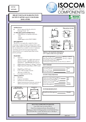 IS725X Datasheet PDF Isocom 