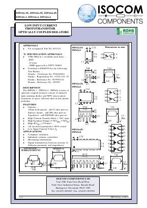 ISP624-2 Datasheet PDF Isocom 