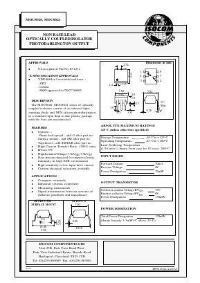 MOC8021 Datasheet PDF Isocom 