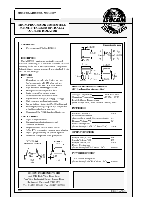 MOC5007 Datasheet PDF Isocom 