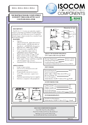 H11L2 Datasheet PDF Isocom 