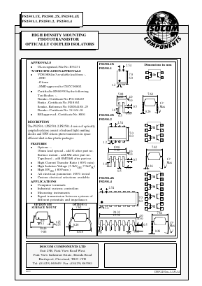 PS2501-2 Datasheet PDF Isocom 