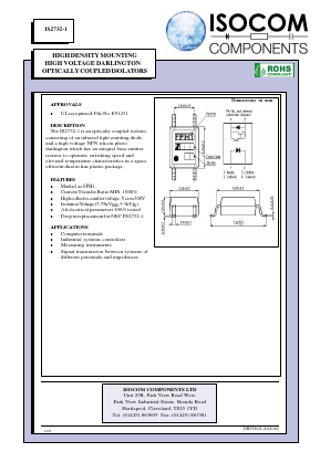IS2732-1 Datasheet PDF Isocom 