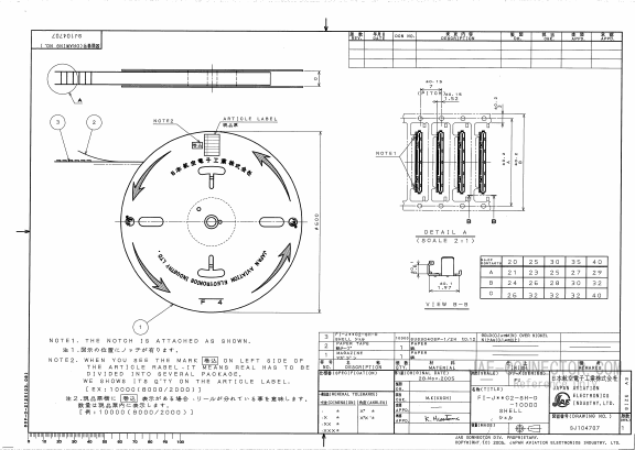 FI-J40C2-SH-D-10000 Datasheet PDF Japan Aviation Electronics Industry, Ltd.
