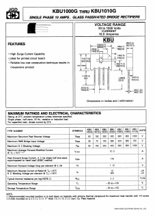 KBU1008G Datasheet PDF Jinan Gude Electronic Device