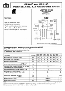KBU802G Datasheet PDF Jinan Gude Electronic Device