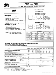 FS1G Datasheet PDF Jinan Gude Electronic Device