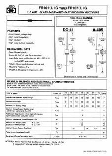 FR107L Datasheet PDF Jinan Gude Electronic Device