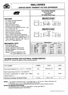 SMAJ110A Datasheet PDF Jinan Gude Electronic Device