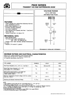 P6KE27 Datasheet PDF Jinan Gude Electronic Device