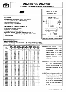 SMBJ5923A Datasheet PDF Jinan Gude Electronic Device