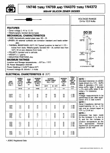 1N748 Datasheet PDF Jinan Gude Electronic Device