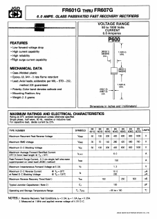 FR604G Datasheet PDF Jinan Gude Electronic Device