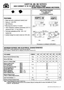 KBPC1500G Datasheet PDF Jinan Gude Electronic Device