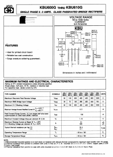 KBU600G Datasheet PDF Jinan Gude Electronic Device