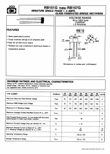RB154G Datasheet PDF Jinan Gude Electronic Device