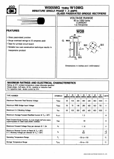 W08MG Datasheet PDF Jinan Gude Electronic Device