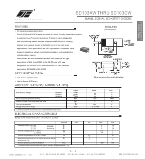 SD103BW Datasheet PDF Jinan Jingheng (Group) Co.,Ltd