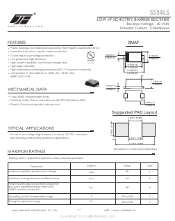 SS54LS Datasheet PDF Jinan Jing Heng Electronics Co., Ltd.
