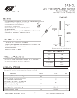 SR340L Datasheet PDF Jinan Jing Heng Electronics Co., Ltd.