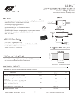 SS16LT Datasheet PDF Jinan Jing Heng Electronics Co., Ltd.