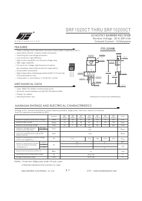 SRF1020CT Datasheet PDF Jinan Jing Heng Electronics Co., Ltd.
