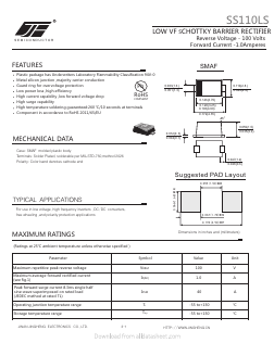 SS110LS Datasheet PDF Jinan Jing Heng Electronics Co., Ltd.