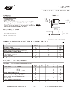 1N4148WT Datasheet PDF Jinan Jing Heng Electronics Co., Ltd.